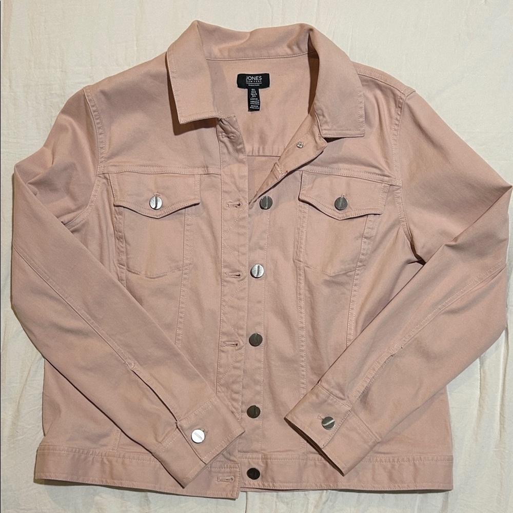 Jones New York Light Pink Jean Jacket